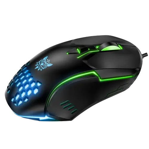 Onikuma CW902 Wired RGB Gaming Mouse - 1.5m - Black