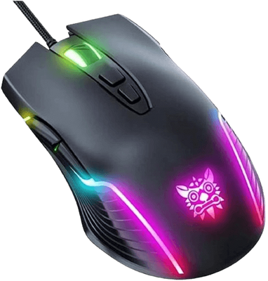 Onikuma CW905 RGB Gaming Mouse - Black
