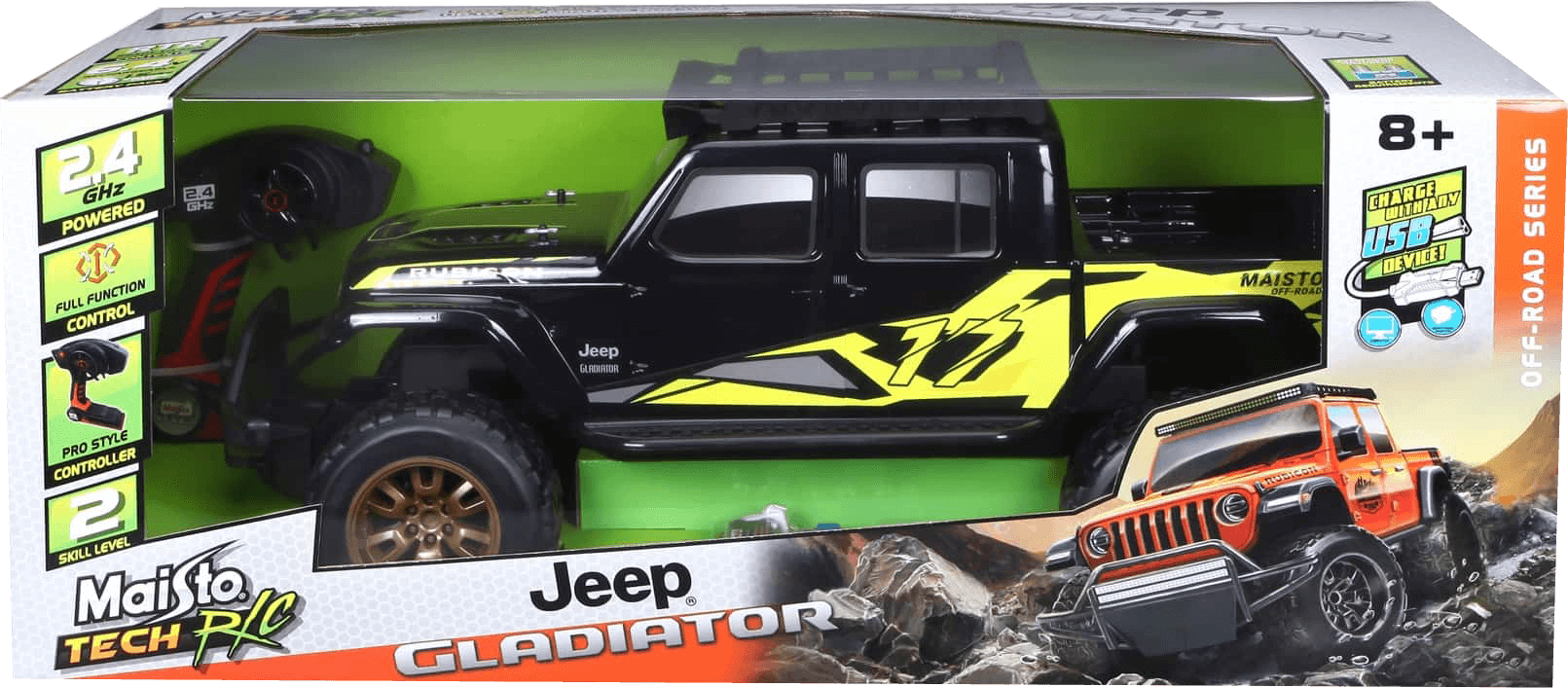 Maisto RC Off Road 2020 Jeep Gladiator Vehicle - Black – image 4