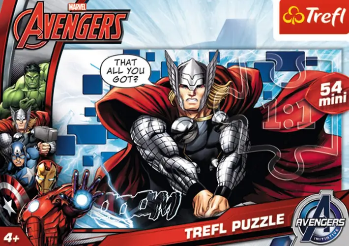 Trefl Marvel Avengers Thor Mini Puzzle - 54 Pcs