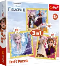 Trefl 3 in 1 Frozen II (2) Puzzle - 50 + 36 + 20 (91001)