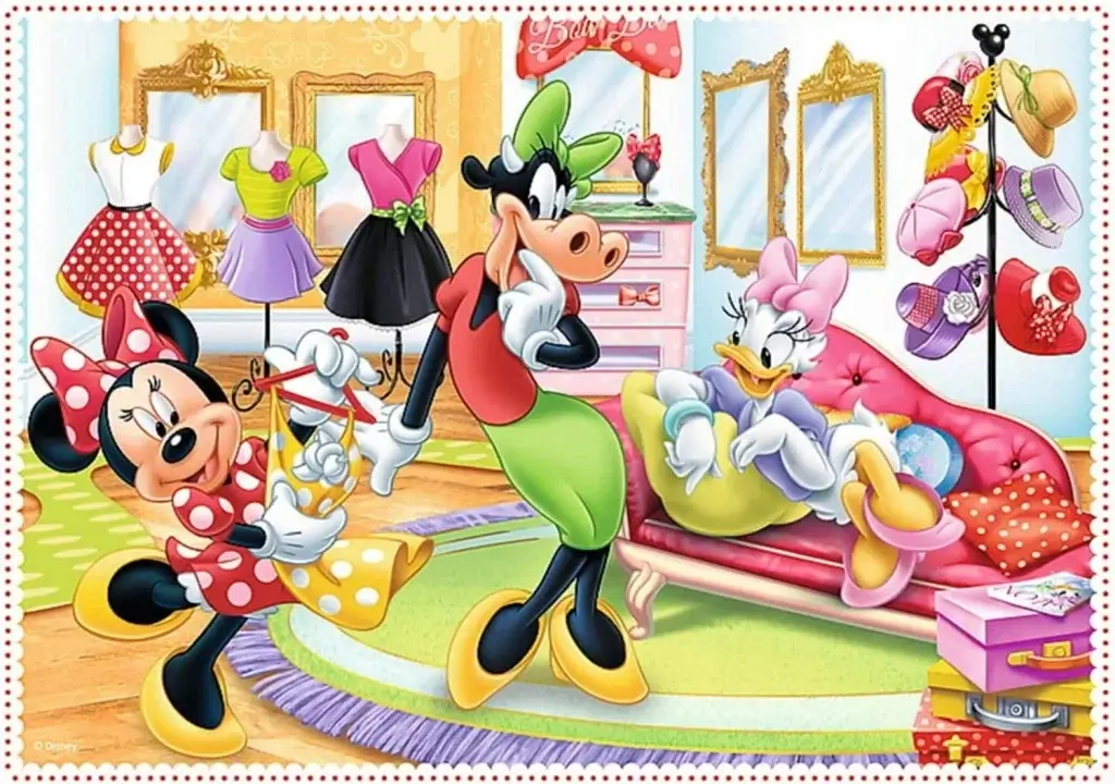 Trefl 4 in 1 Disney Minnie with Friends Puzzle - 24 + 20 + 15 +12 – image 4