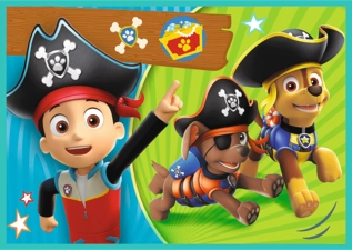 Trefl 4 in 1 Happy Paw Patrol Puzzle - 24 + 20 + 15 +12