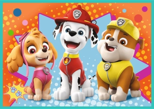 Trefl 4 in 1 Happy Paw Patrol Puzzle - 24 + 20 + 15 +12