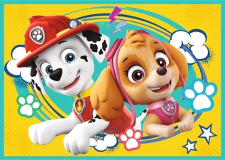 Trefl 4 in 1 Happy Paw Patrol Puzzle - 24 + 20 + 15 +12