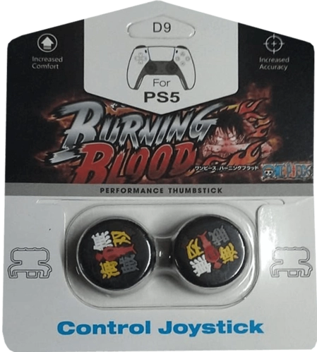 One Piece Burning Blood Analog Freek and Grips for PS5 and PS4 - Black