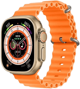 Sp8 Ultra Smart Watch With 2 Straps (Orange and Black) -  for sale in Egypt from Games2Egypt