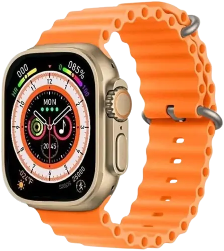 Sp8 Ultra Smart Watch With 2 Straps (Orange and Black)