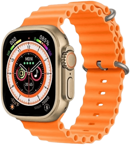 Sp8 Ultra Smart Watch With 2 Straps (Orange and Black)