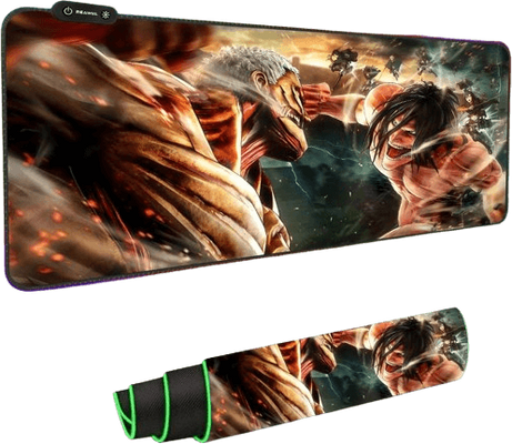 Anime: Attack on Titan (AoT) RGB Gaming Mouse Pad - Large