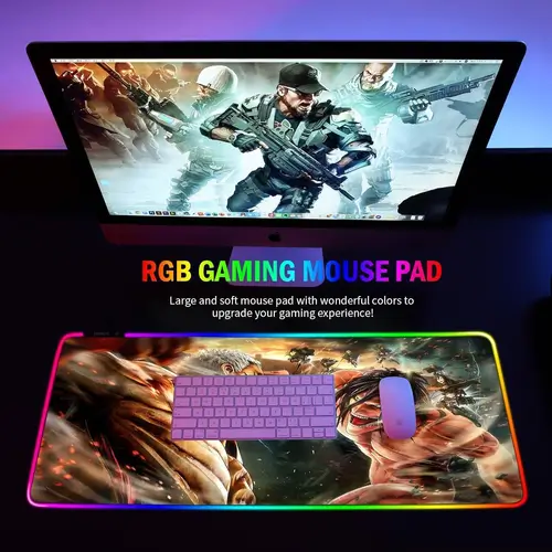 Anime: Attack on Titan (AoT) RGB Gaming Mouse Pad - Large