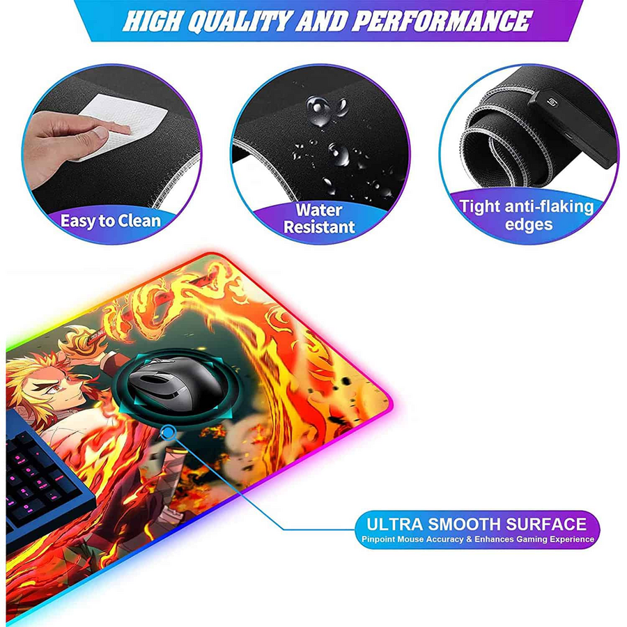 Demon Slayer RGB Gaming Mouse Pad - Large – image 3