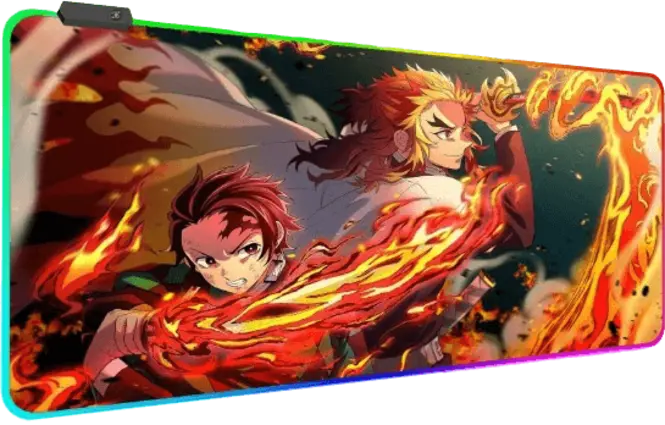 Demon Slayer RGB Gaming Mouse Pad - Large