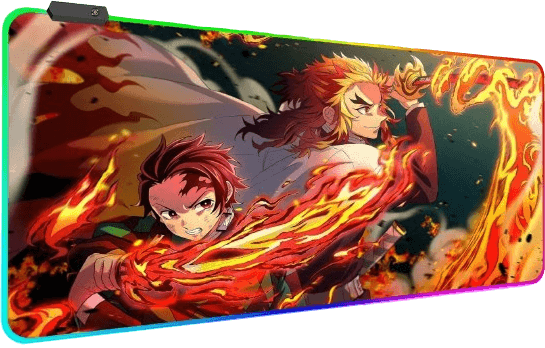 Demon Slayer RGB Gaming Mouse Pad - Large