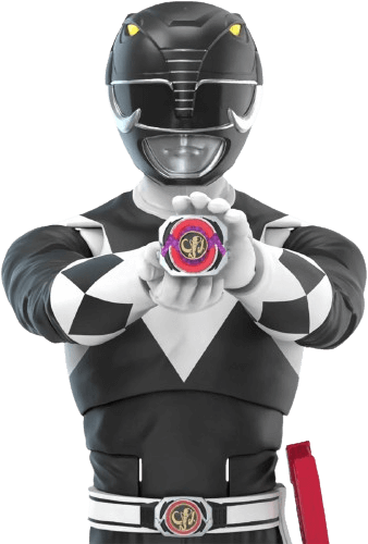 Hasbro Power Rangers - Mighty Morphin Black Ranger - 6-Inch Action Figure  for sale in Egypt from Games2Egypt
