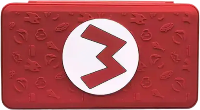 Mario Logo (M) Game Card Holder 24 Storage Case for Nintendo Switch