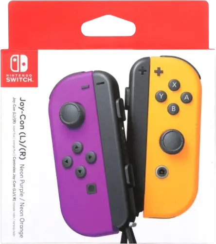 Nintendo Switch  Joy-Con Neon Purple - Neon Orange 