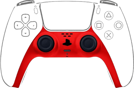 PS5 Controller Decorative Strip - Red -  for sale in Egypt from Games2Egypt