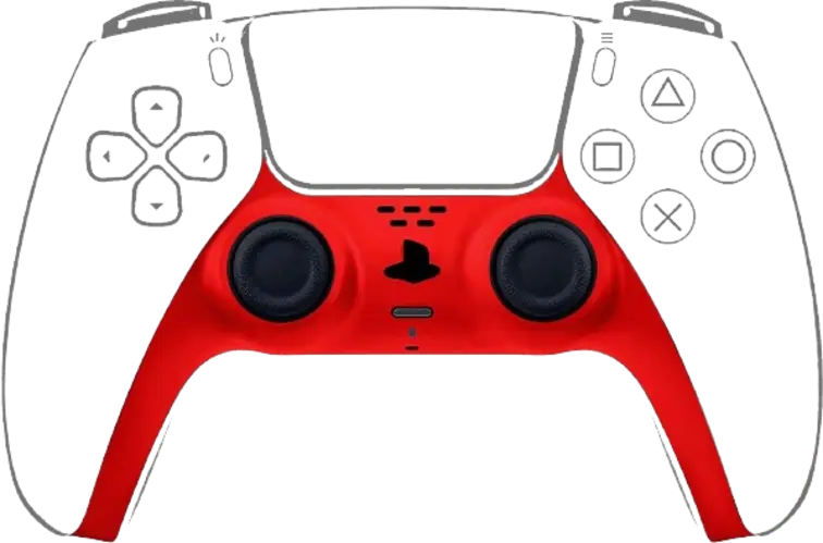 PS5 Controller Decorative Strip - Red