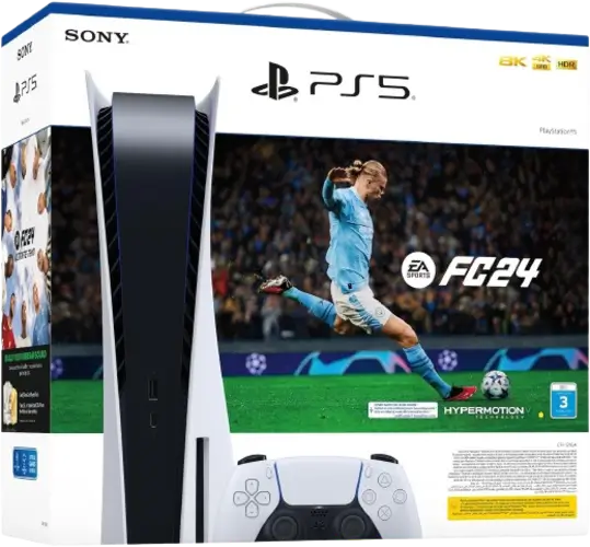 PlayStation 5 Console + EA SPORTS FC 24 Voucher - (1y) Warranty