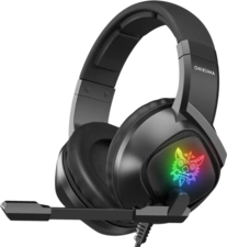 Onikuma K19 RGB Wired Gaming Headset - Black (92073)