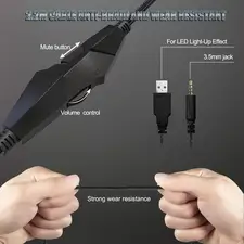 Onikuma K19 RGB Wired Gaming Headset - Black