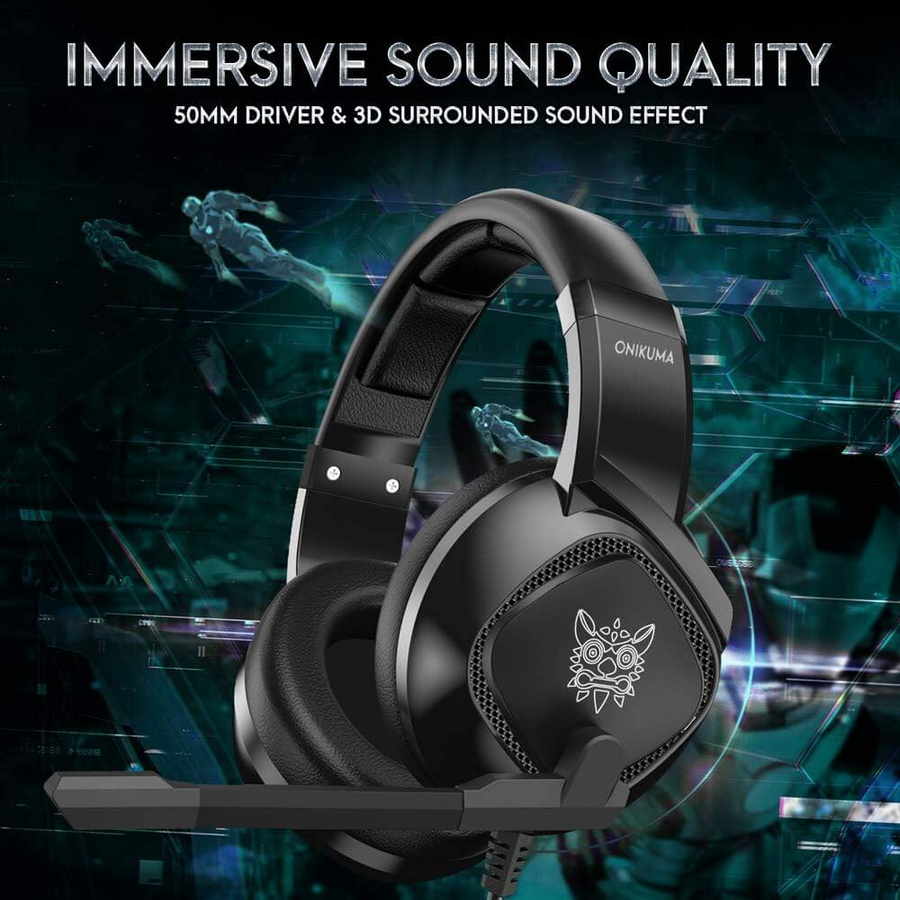 Onikuma K19 RGB Wired Gaming Headset - Black – image 5