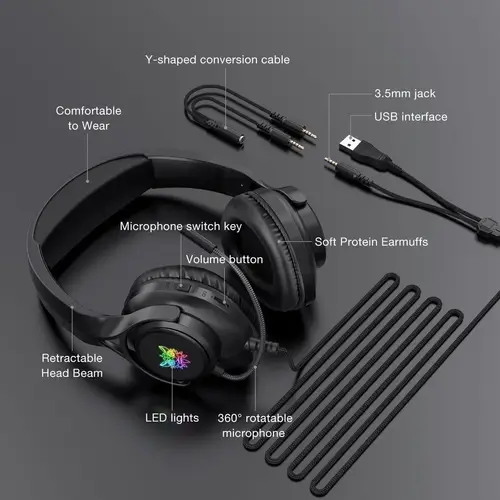 ONIKUMA X16 Wired RGB Gaming Headset