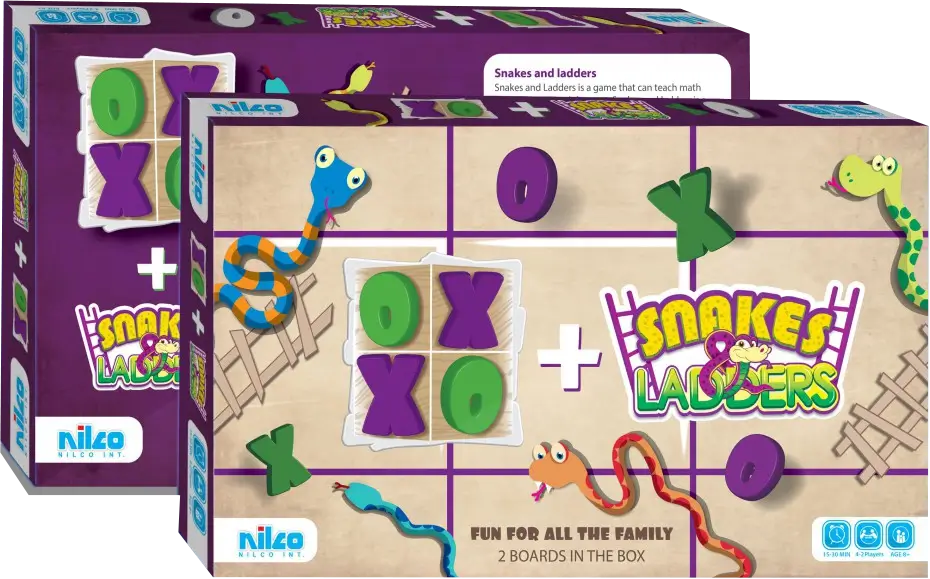 Nilco Snakes and Ladders and XO Board Game – image 3