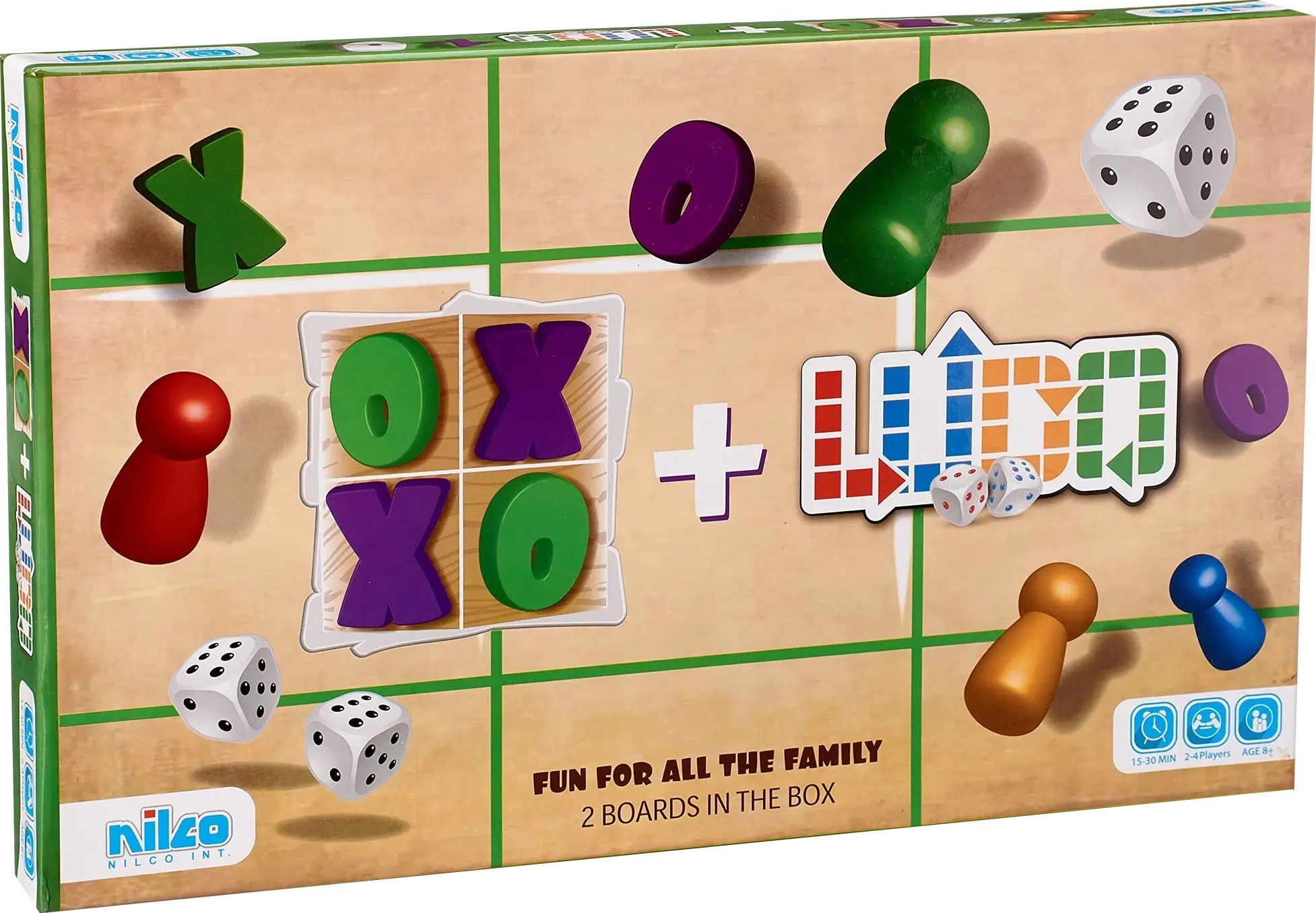 Nilco Ludo and XO Board Game  for sale in Egypt from Games2Egypt
