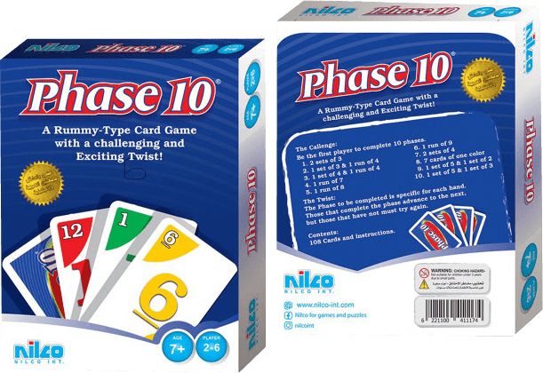 Nilco Phase 10 Travel Card Game  for sale in Egypt from Games2Egypt