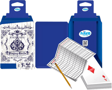 Nilco Plastic Box Golden Playing Cards Game  for sale in Egypt from Games2Egypt