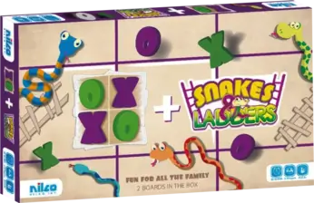 Nilco Snakes and Ladders and XO Board Game
