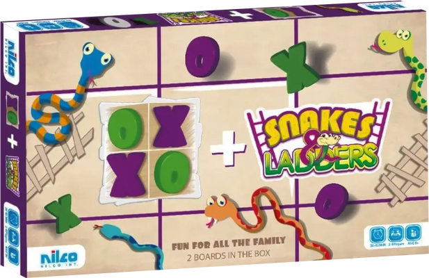 Nilco Snakes and Ladders and XO Board Game