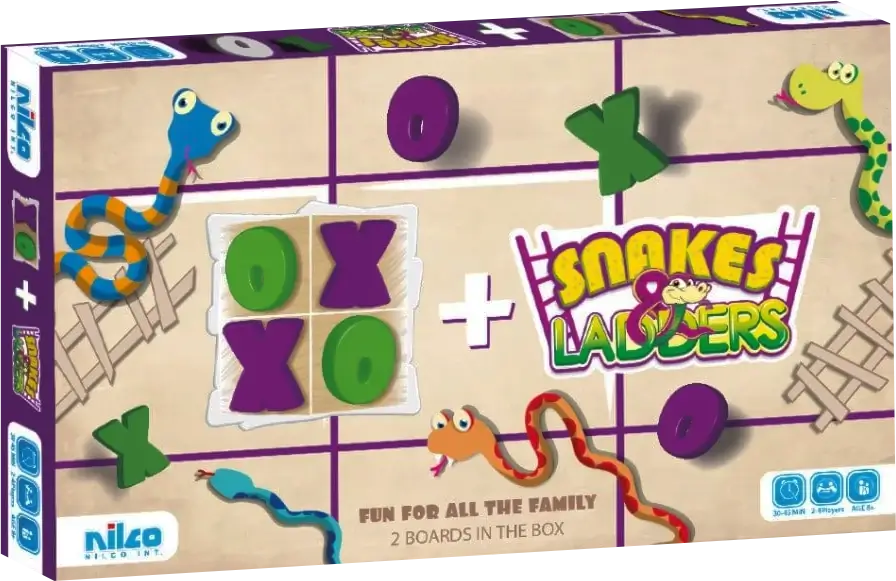 Nilco Snakes and Ladders and XO Board Game