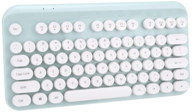 Forev FV-WI8 Mini HighEnd Wireless Gaming Keyboard - Mint Green  for sale in Egypt from Games2Egypt