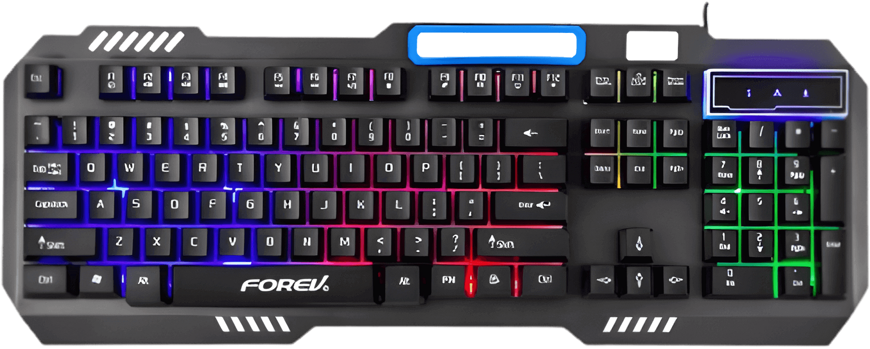 كيبورد جيمنج سلكي FV-Q307 بإضاءة أر جي بي من فوريف - أسود  للبيع في مصر من خلال Games2Egypt