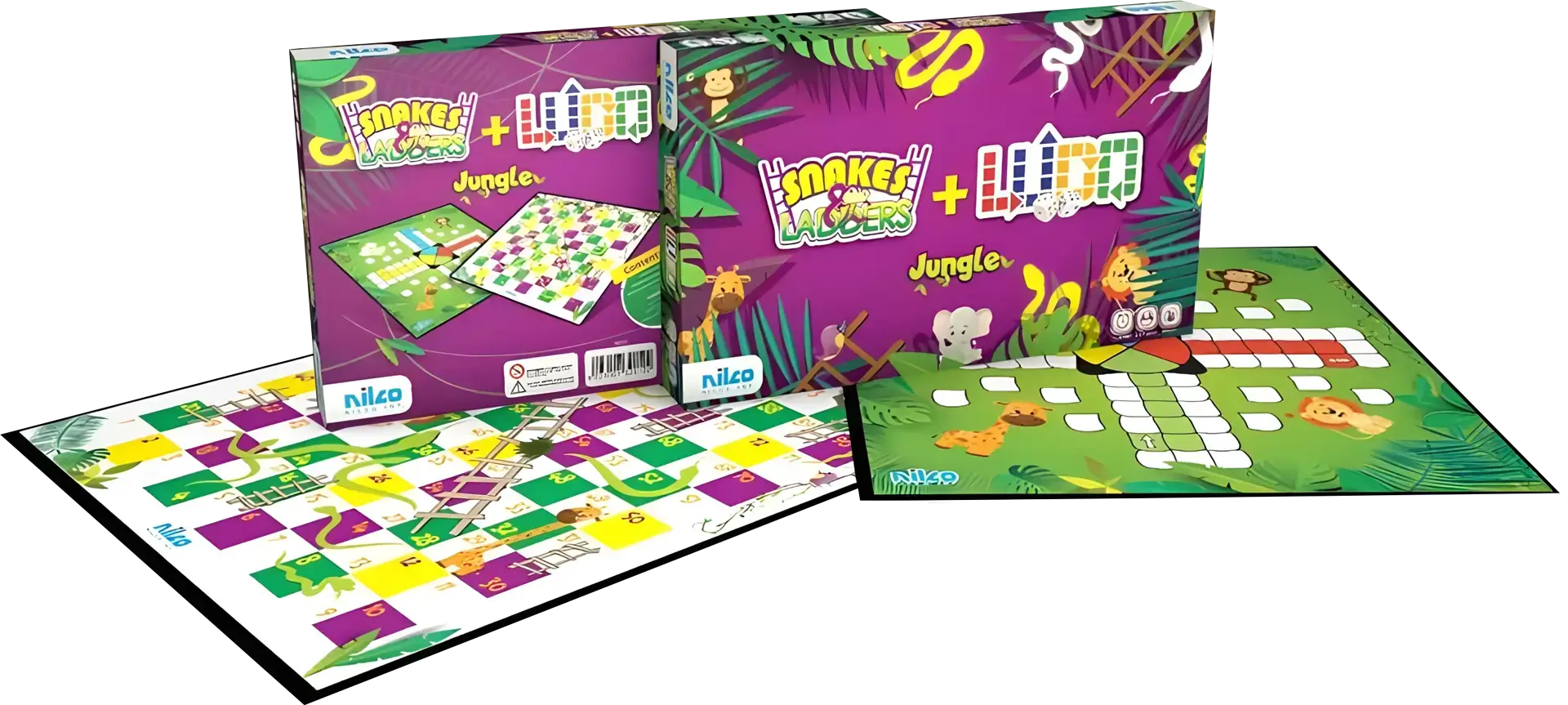 Nilco Ludo with Snakes and Ladders Jungle Board Game – image 2