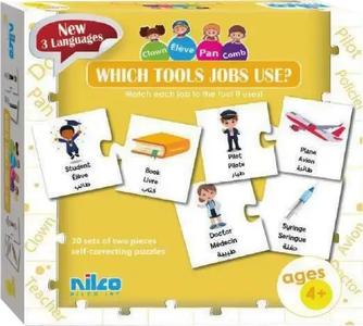 Nilco WHICH TOOLS JOBS USE? Card Game -  for sale in Egypt from Games2Egypt