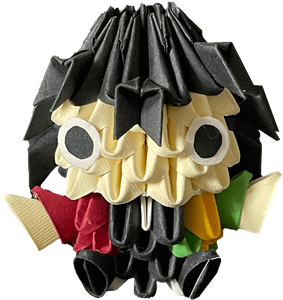 Origami Hand Made Anime Demon Slayer Action Figure - tomioka
