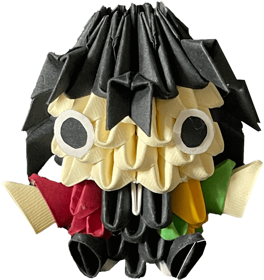 Origami Hand Made Anime Demon Slayer Action Figure - tomioka