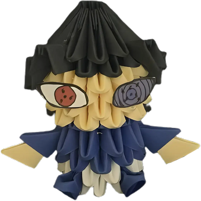 Origami Hand Made Anime Naruto Action Figure - Sasuke