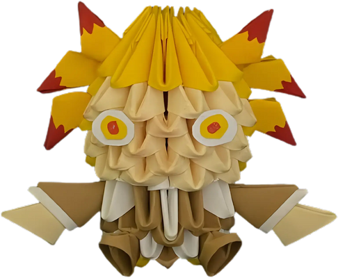 Origami Hand Made Anime Kyojuro Rengoku Demon Slayer - Action Figure