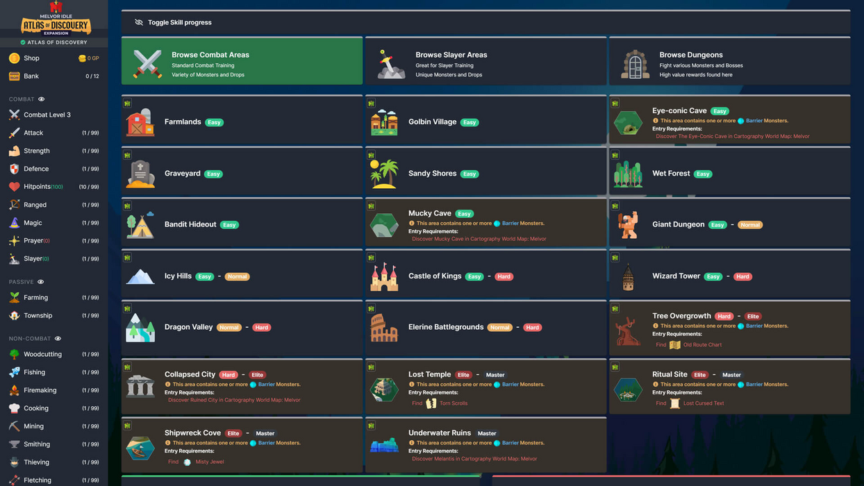 Melvor Idle: Atlas of Discovery  للبيع في مصر من خلال Games2Egypt