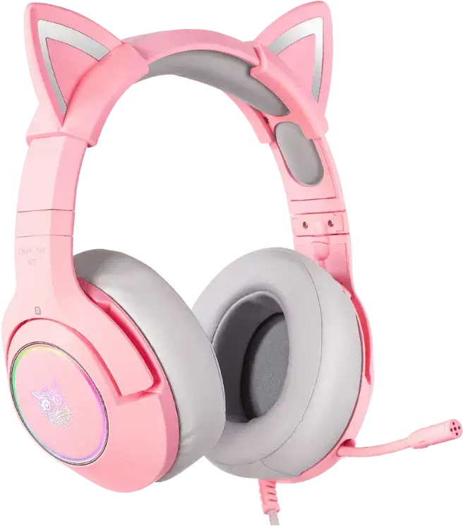 Onikuma K9 Wired RGB Gaming Headset for PC - Pink – image 3