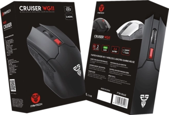 Fantech WG11 CRUISER Wireless Gaming Mouse - Black