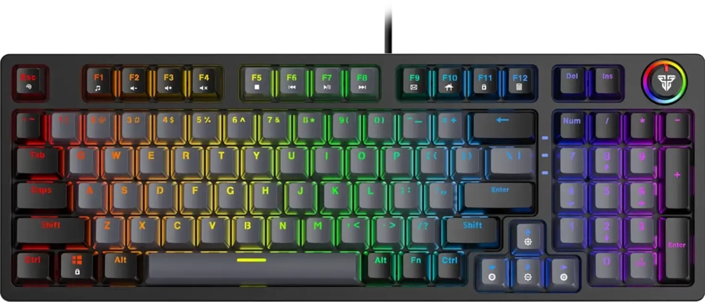 Fantech ATOM96 MK890 RGB Wired Mechanical Gaming Keyboard - Grey