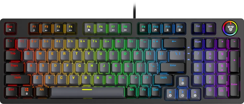 Fantech ATOM96 MK890 RGB Wired Mechanical Gaming Keyboard - Grey