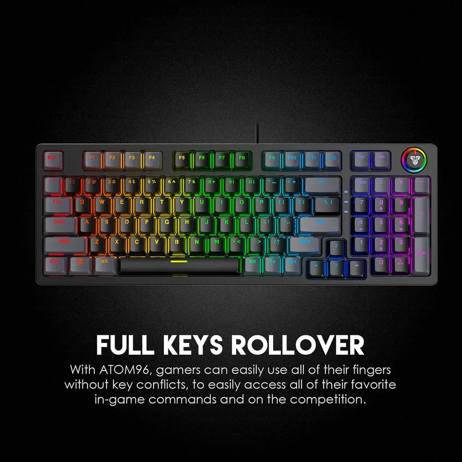 Fantech ATOM96 MK890 RGB Wired Mechanical Gaming Keyboard - Grey – image 3