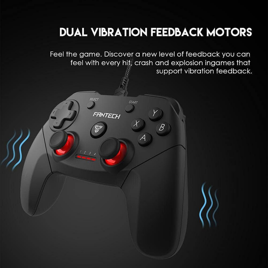 FANTECH Revolver GP12 Wired Gaming Controller - Black – image 2